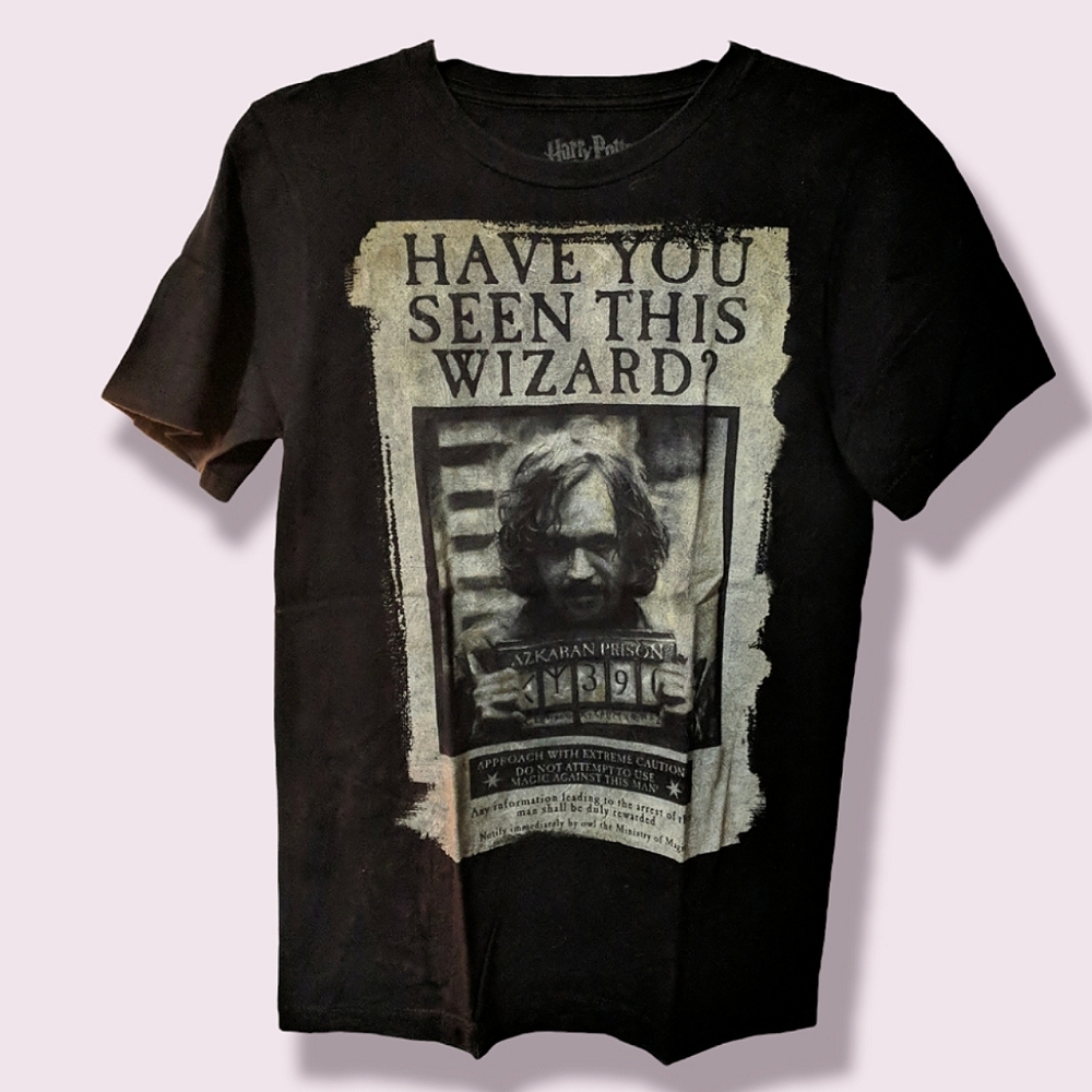 ✨2/$35 Harry Potter, have you seen this wizard, graphic black t-shirt size small